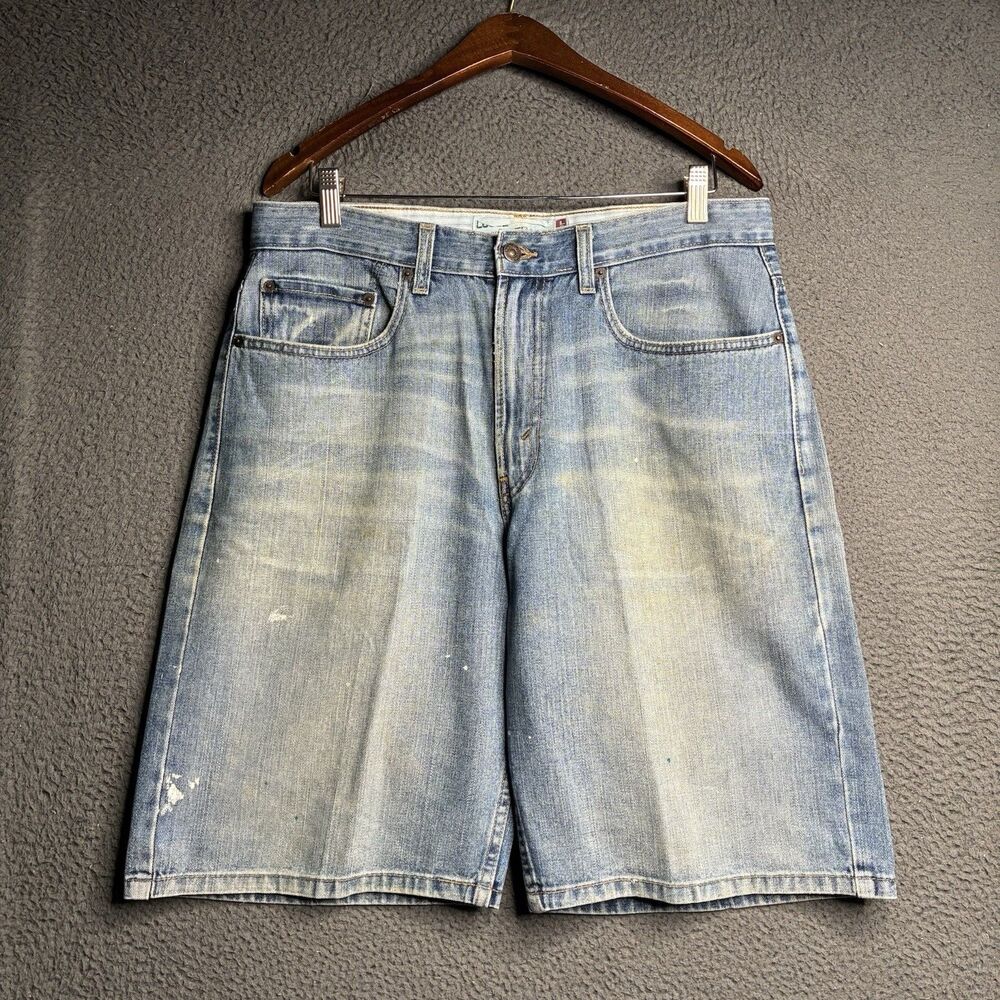 Vintage Y2K Levis 569 Shorts Men’s 33 Blue Loose Straight Jean Denim Jorts Baggy